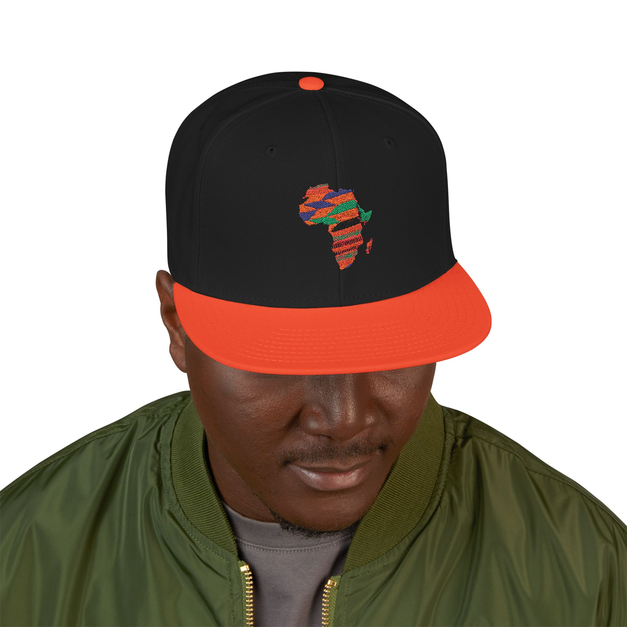 Africa Embroidered Snapback | Hip-Hop Style Cap